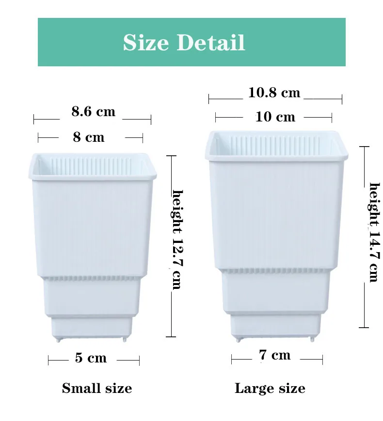 
Windowsill Herb Planter Box Rectangular Indoor Garden for Kitchens Grow Plants Flowers or Succulents 