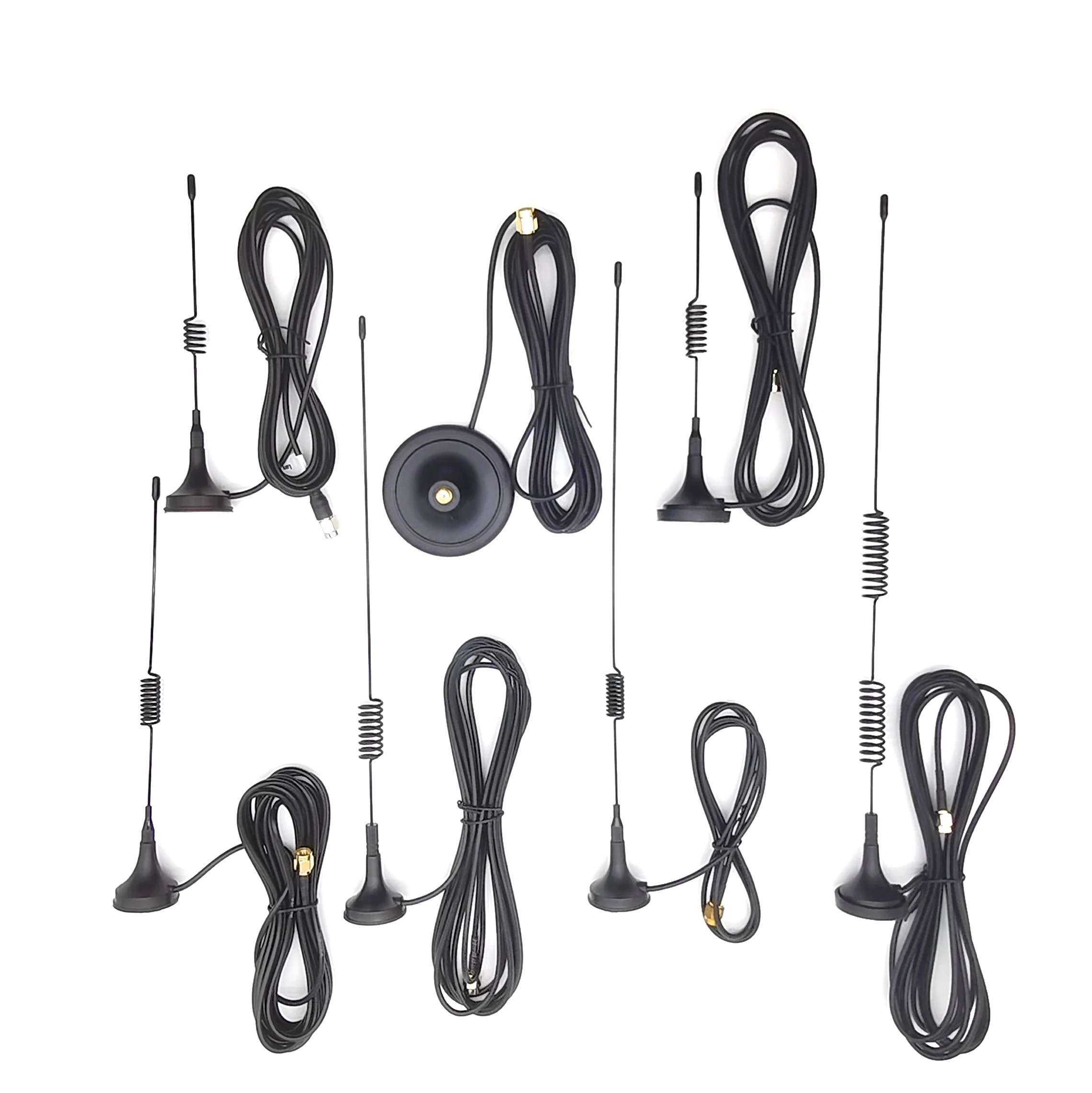 Hot Sale magnet mounted dual band 2.4ghz 5.8ghz 2.4g 5.8g 5g GPS LTE sucker wifi antenna With SMA ts9 crc9 connector