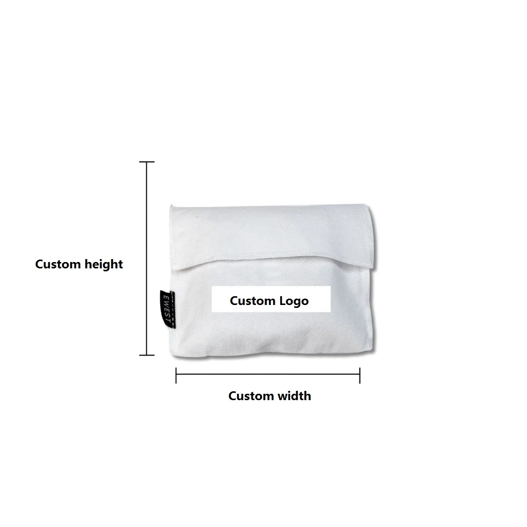 Custom Cotton  bag cosmetic cloth jewelry  gift packaging bag  envelope cotton bag