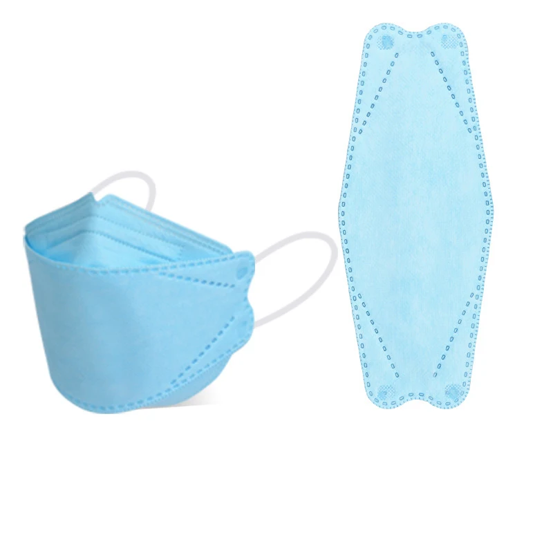 Masker KF94 4 слойная защита корейской моды унисекс 3D в форме рыбы респиратор черный mouson изготовленный аэродинамическим способом по технологии kf94 маски для лица имеющихся