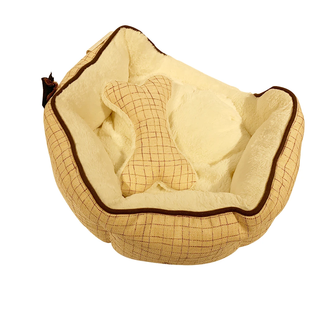 Wholesale High Quality 100% Polyester Sleeping Breathing Little Plush Dog Cat Bed For Pet