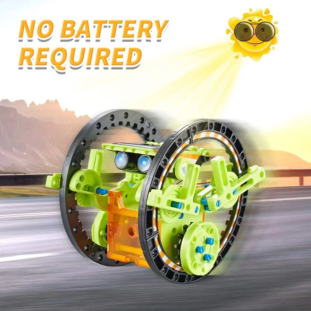 Custom STEM Educational 12 in 1 DIY Energy Self Assembled Solar Power Solar Robots Toys for Kids