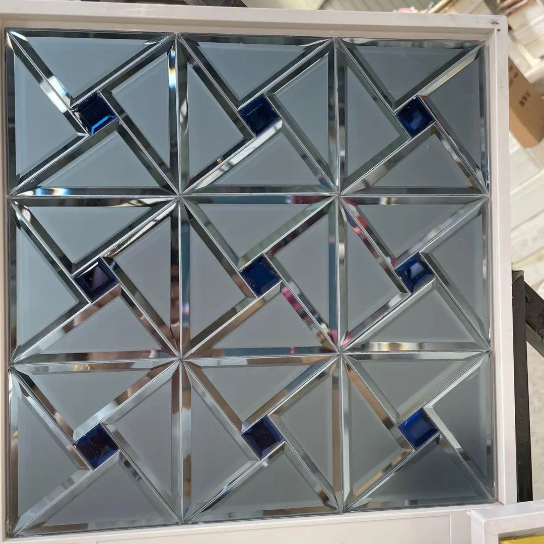 Crystal  Mosaic Glass Tile Edging Mirror TV wall decoration glass Mosaic Tile