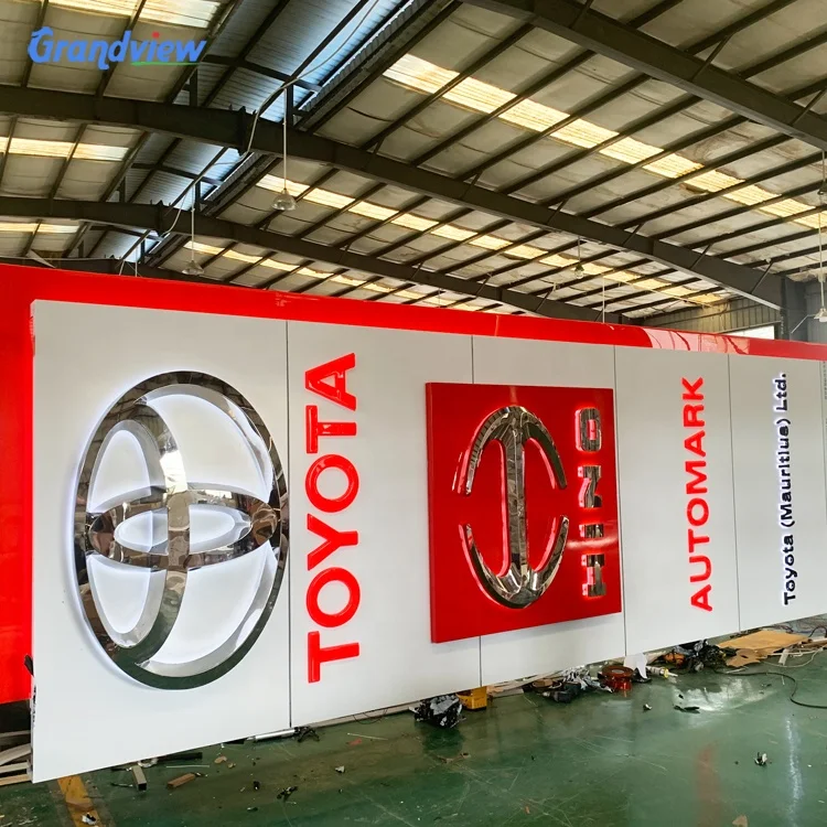 Wholesale Factory Price Double Side Standing Car Dealership Sign Outdoor of the LED Pylon Sign