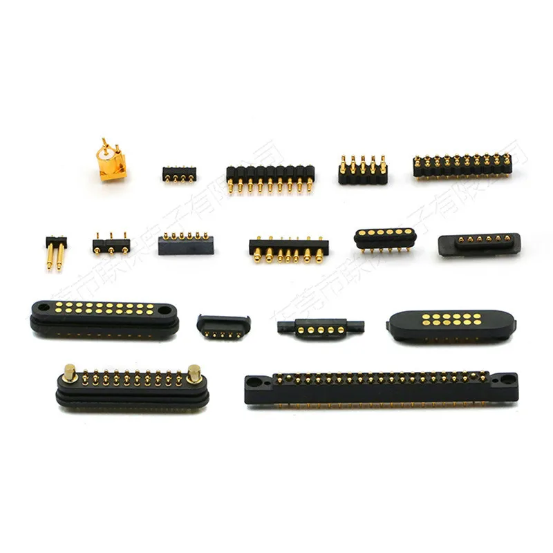 Оптовая продажа 4Pin изгиб 90 градусов Весна пружинный контакт Пружинные контакты SMT/SMD разъем для мужчин и женщин магнитный Смарт