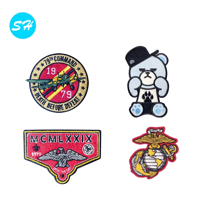 Embroidery Patches Iron Embroidered Hat Patches Patch For Hat Factory Price Custom Design Iron On Embroidered