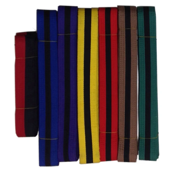 High Quality Martial Arts Color Belt Customize Taekwondo Karate Belts Bjj Belts with Embroidery 300CM