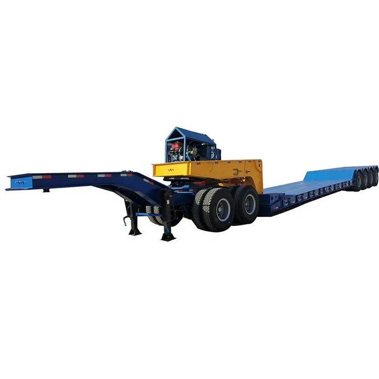 Низкорамный прицеп с операторской тележкой 150 тонн, съемный прицеп на продажу