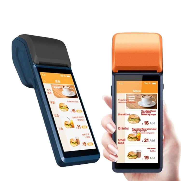 Терминальные системы Pos Android кассовый аппарат ручной мобильный Q6 POS машина