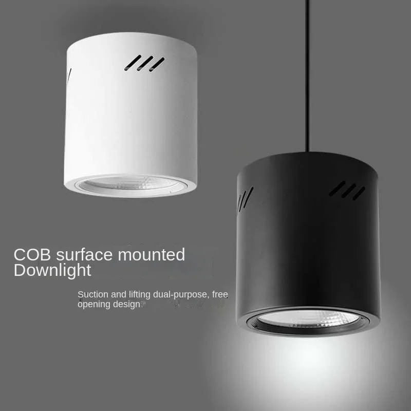 LED Surface Mounted Downlight Free Opening Living Room Exhibition Hall 3.5 Inch 4 Inch 5 Inch 6 Inch Ceiling Light