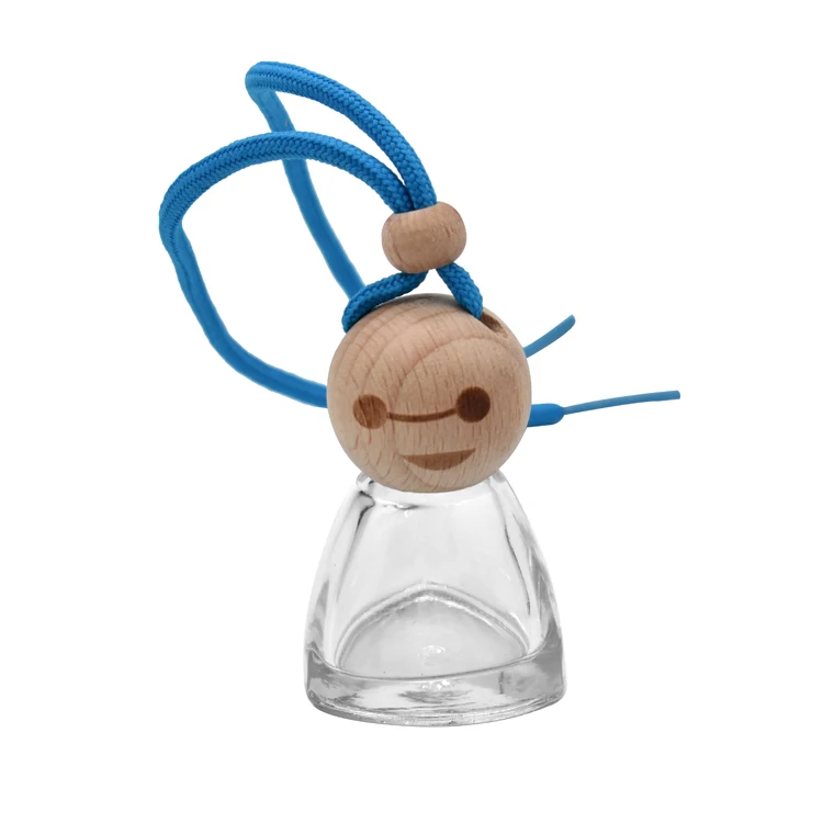 8ml sunny doll car diffuser glass bottle with wooden cap