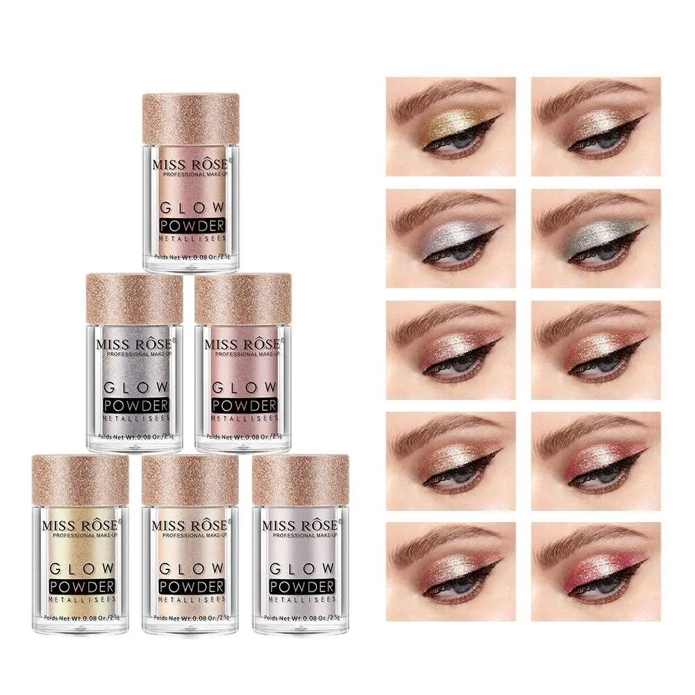 Monochrome Powder Shimmer Waterproof Lazy Flash Eye Shadow Palette Metallic Shimmer Metalic Liquid Packaging Eyeshadow