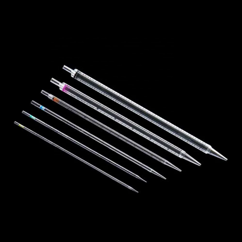 manufactural color laboratory glass 1ml 3ml 5ml 10ml 100ml liquid transfer serological pipette tips