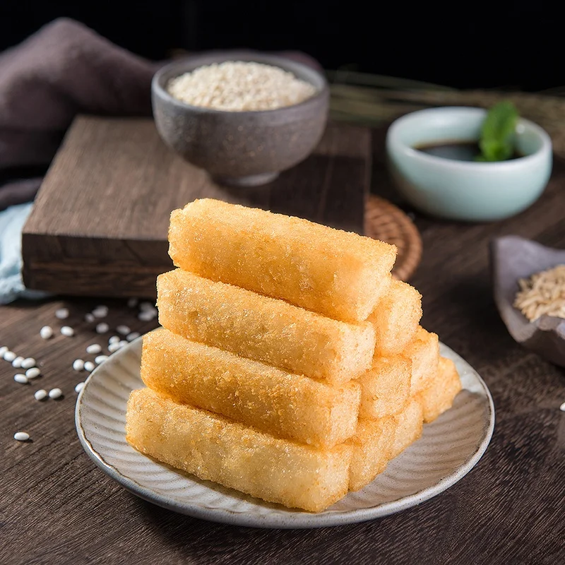 Brown suger  glutinous rice cake  with hotpot