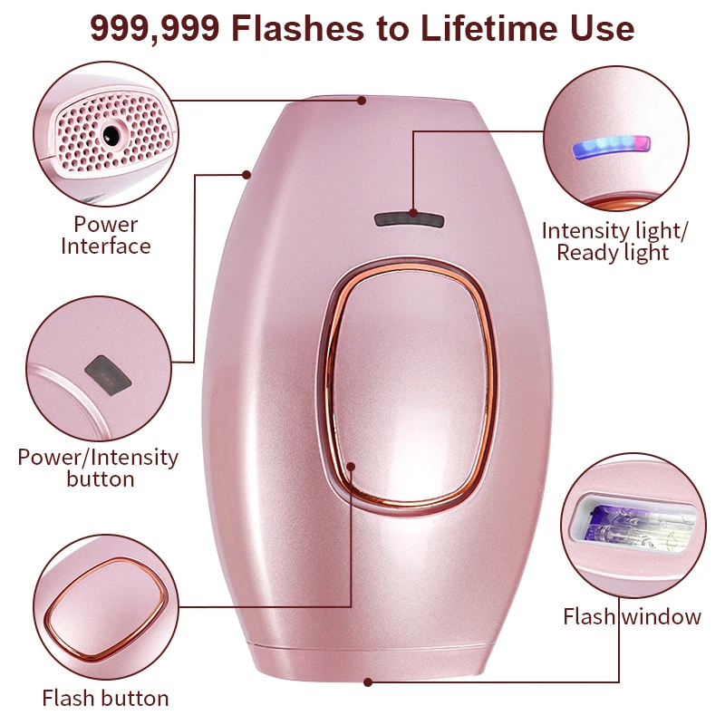 Best Selling Hand Held Portable Home Use Ipl Laser Hair Removal Device Epilator Machine For Women Home Use Body Hair Removal