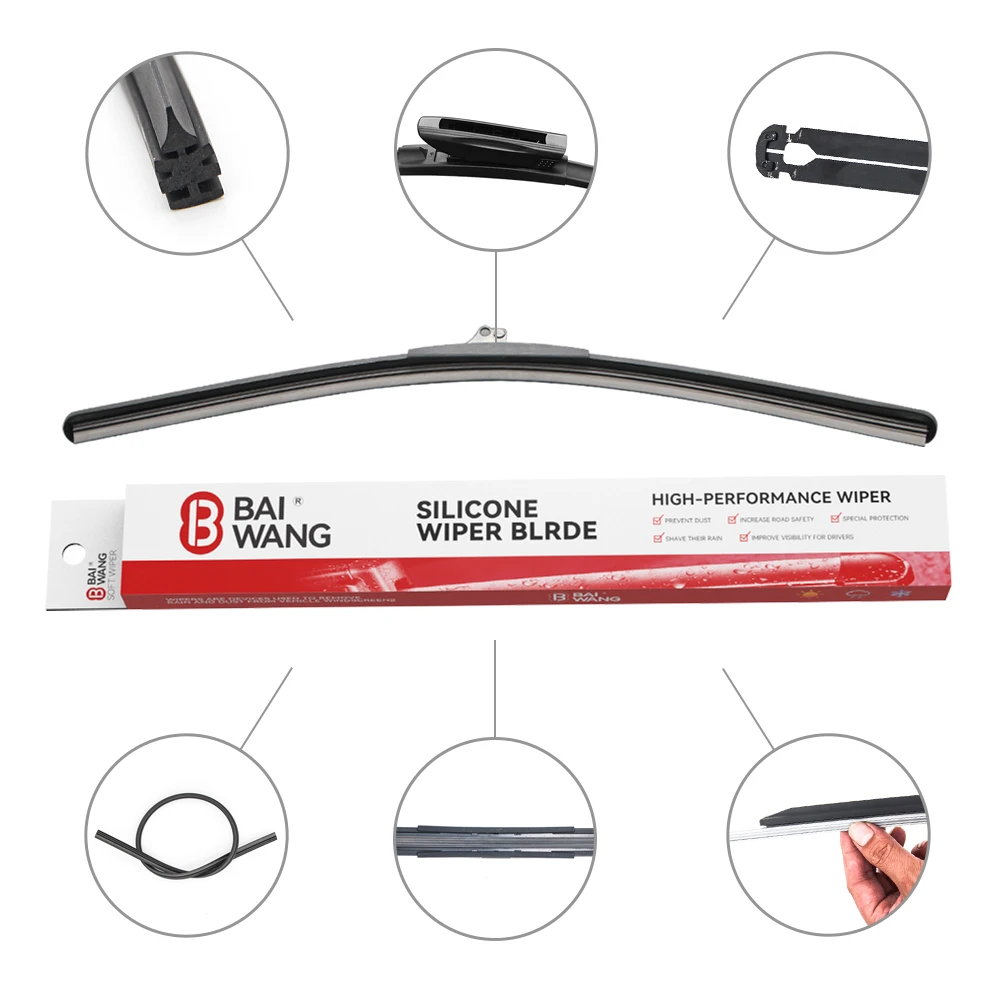 Auto Windscreen Universal Wiper Blades Soft Silicone Wiper Car Windshield Wiper