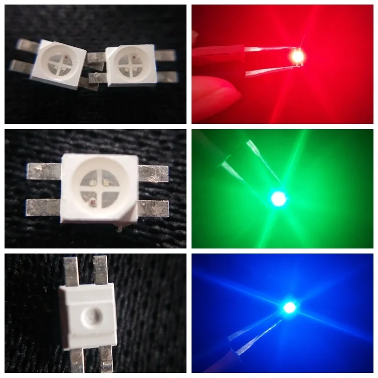 Free samples SMD 6028 RGB LED diode for mechanical keyboard light