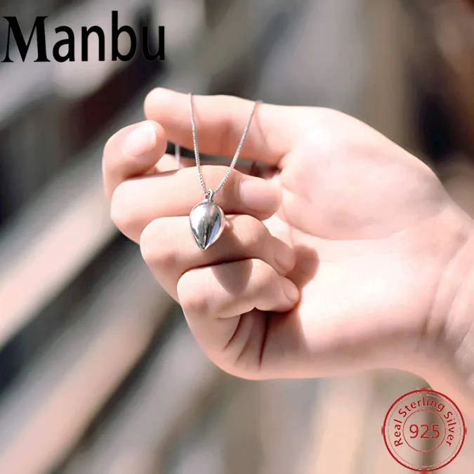 925 Sterling Silver Teardrop Urn Necklace Always In My Heart Memorial Cremation Jewelry For ashes