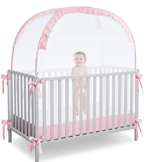 
Folding Mosquito Net to protect baby for protect climbing the bed 