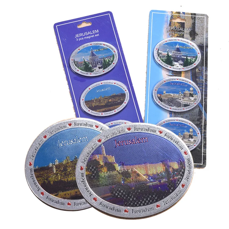 Custom Logo Gifts Decoration Aluminum Foil Souvenir Fridge Magnet Fridge Card Magnet Souvenir Printed Fridge Magnet