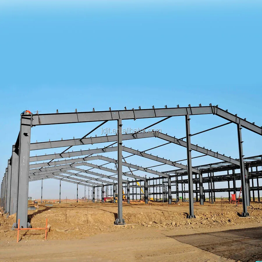 metal frame construction prefabricated factory building plans low price Steel structure