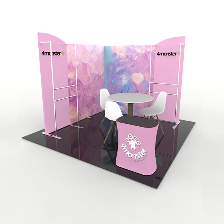 10x10 or 10x20ft  portable aluminum trade show tension fabric exhibition booth portable display