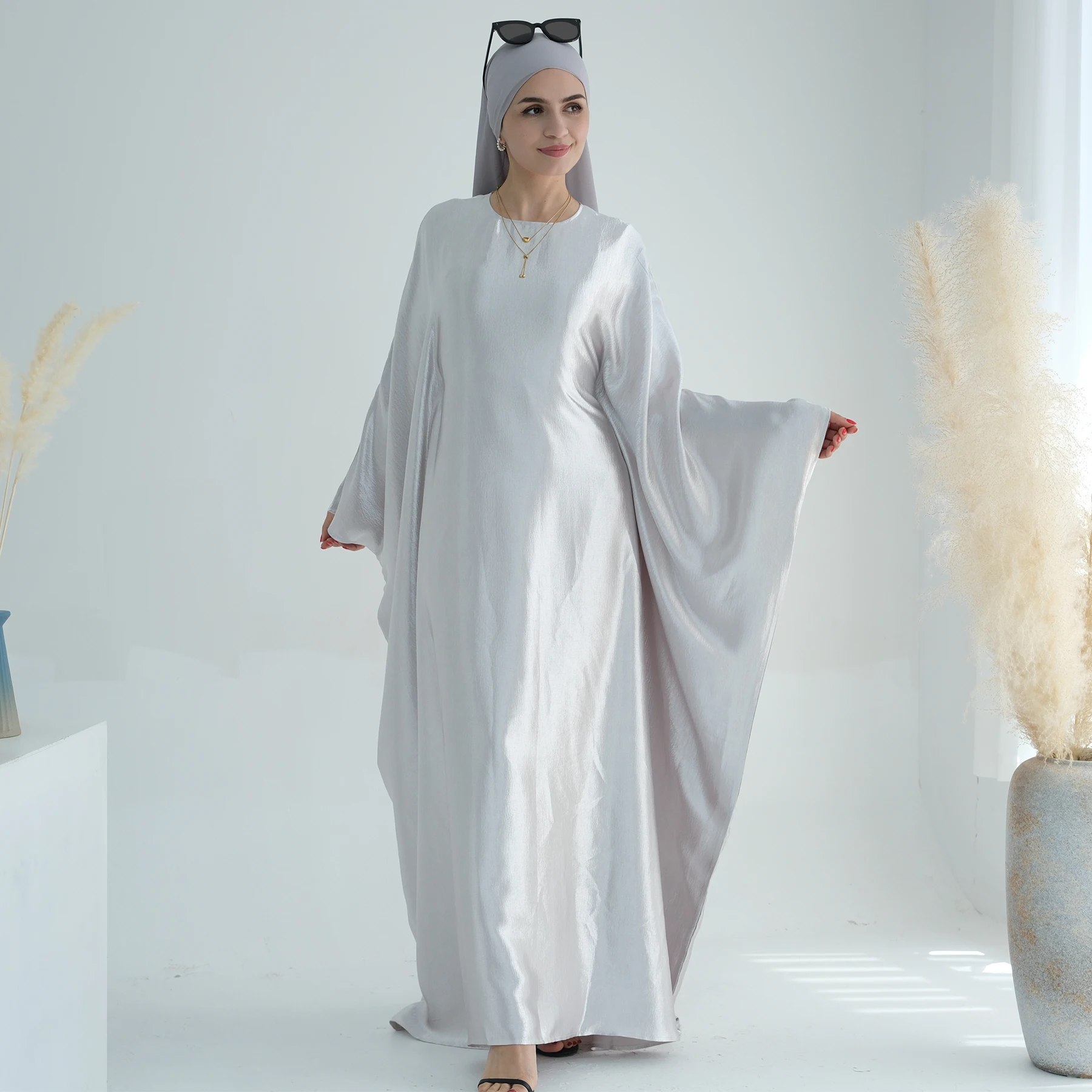 Loriya Abaya 2025 Islamic Clothing Oversized Modest Dresses With Belt inside Abaya Women Muslim Dress Eid Ramadan Luxury Abaya