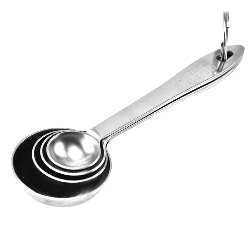 Unique kitchen gadgets 4 in1 Powder Measuring Spoon stainless steel tea spoon kitchen accessories Mini Coffee measuring scoop