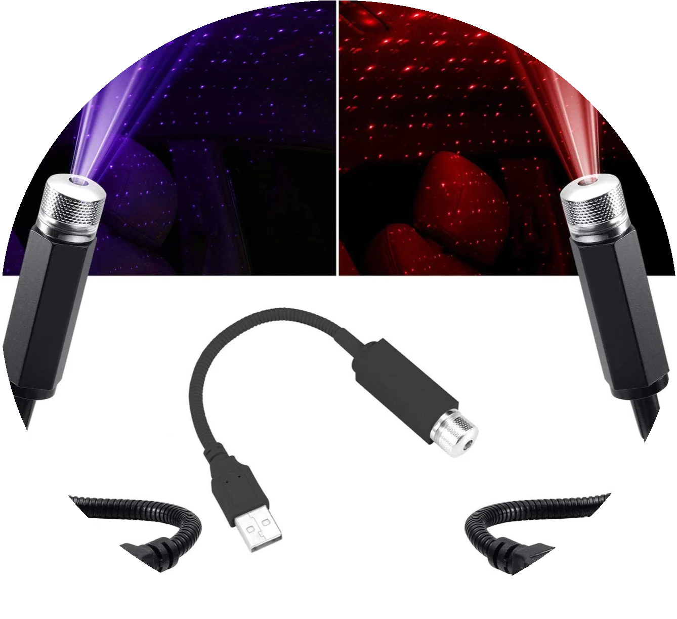 
Car Accessories Romantic Atmosphere RGB Car Interior Roof Lights Ambient Lighting Car 