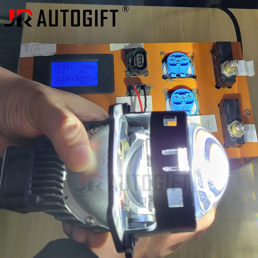 New High Power 130W Bi LED Projector Lenses Headlights Car Light Accessories 6000K Retrofit Kits 3.0 inch Fan Heatsink Build-in