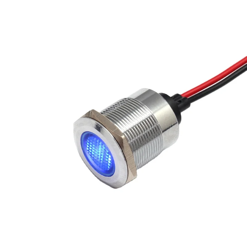 FILN 22MM LED Medical Equipment Indicator Light copper wire leading Red blue green yellow white waterproof screw installation