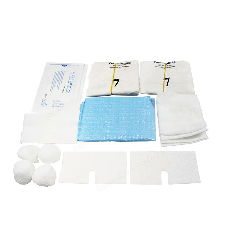 Customized Disposable Medical Sterile Wound Care Dressing Packs for Haemodialysis