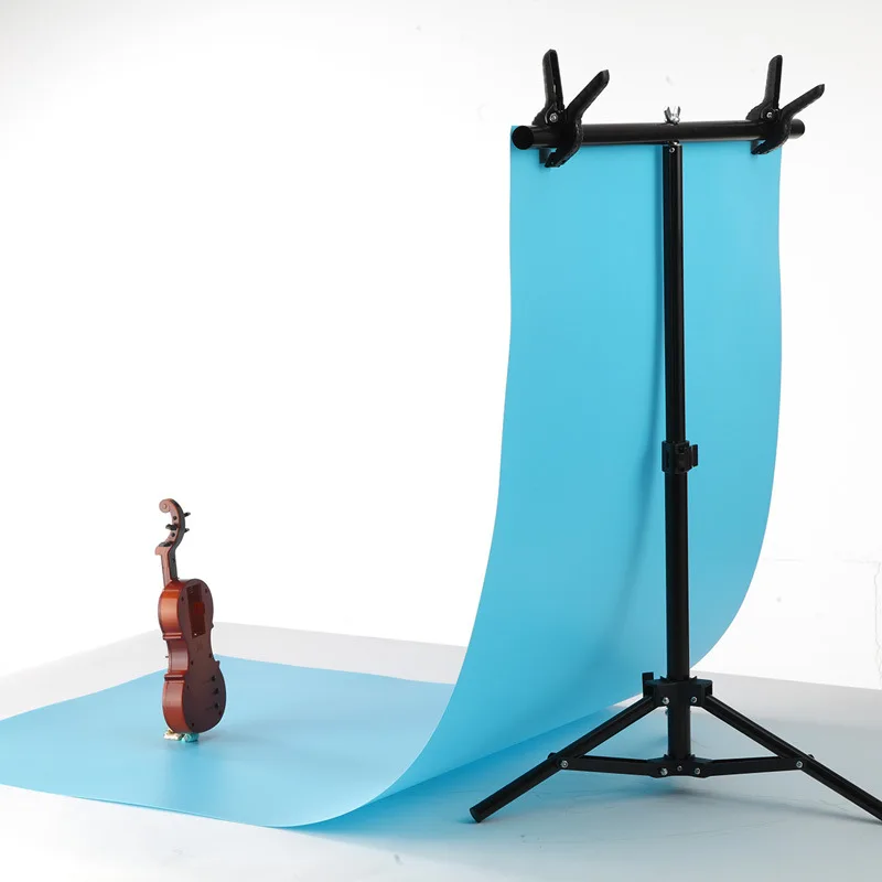 Customized Beiyang 6.6*6.6ft T-shape Photography Backdrop Stand With 4 Clips For Commercial Portrait Product Photo Video Shoot