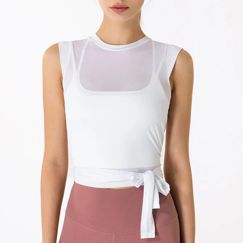 Women Stylish Cool Mesh Soft Comfortable Exercise Tank Tops Wholesale