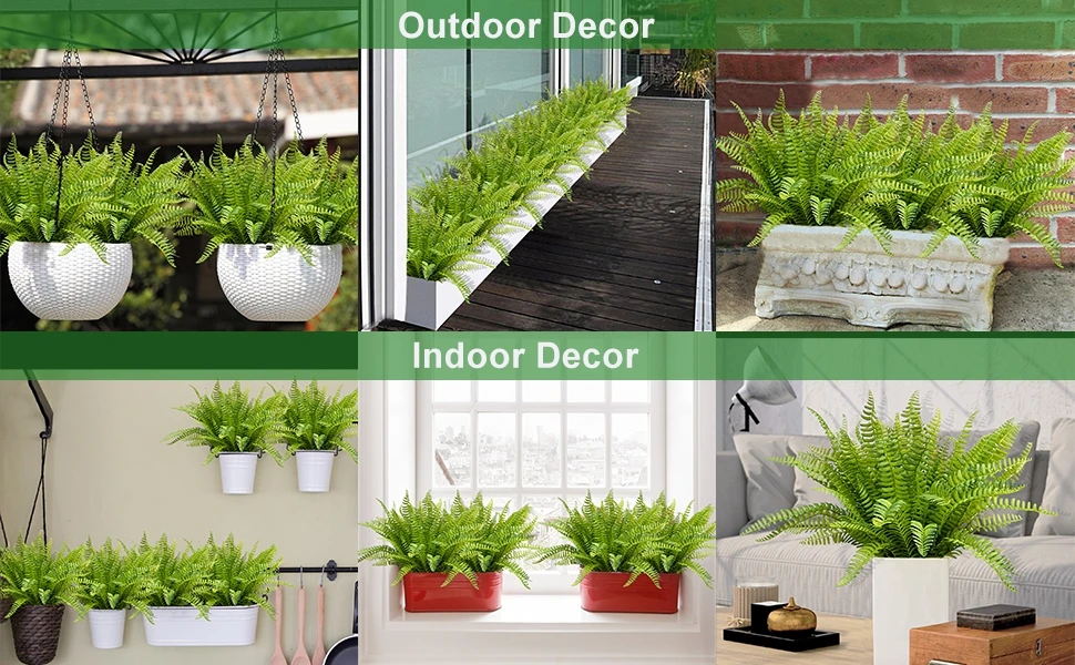 D-APF001 Factory Supply Simulation Fern Grass Green Plant Artificial Fern Persian Leaves