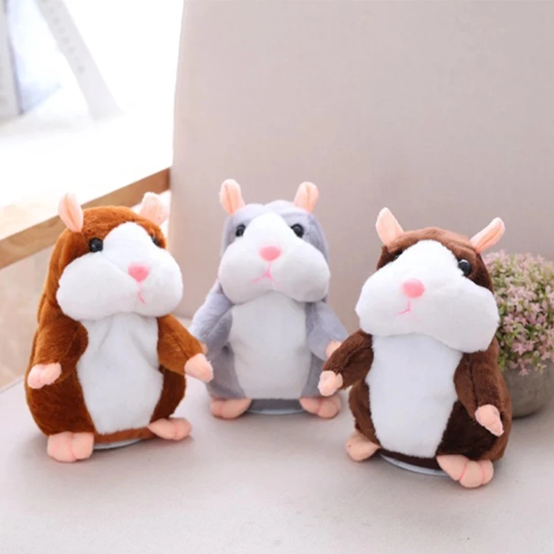 Talking Hamster Falante Mouse Pet Plush Toy Cute Sound Record Stuffed Doll Gifts
