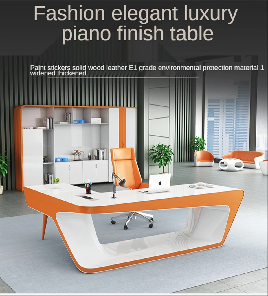 Schreibtisch Luxury executive office table White ceo Office Desk set Office furniture escritorio de oficina commercial furniture