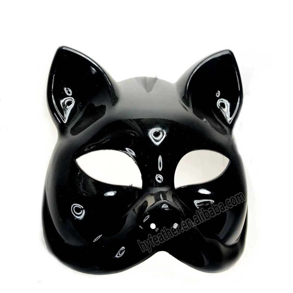 Plastic Half Face  Mask Funny Cartoon Animal Cat Party Mask for Kid Party Carnival Holiday Masquerade Costume Cosplay Halloween Mask