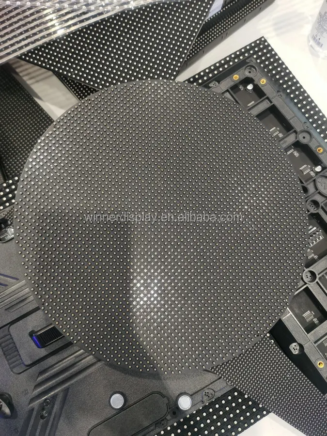 Customized creative spherical shape Indoor round led display module P2 P2.5 P3 P4 circular LED screen  round led display panel