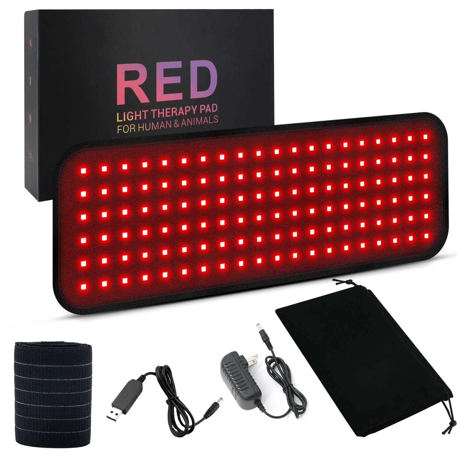 OEM ODM Infrared Light Therapy Wrap belt 660nm 850nm Red Light Therapy pad Device for Waist Back Stomach Muscle Repair