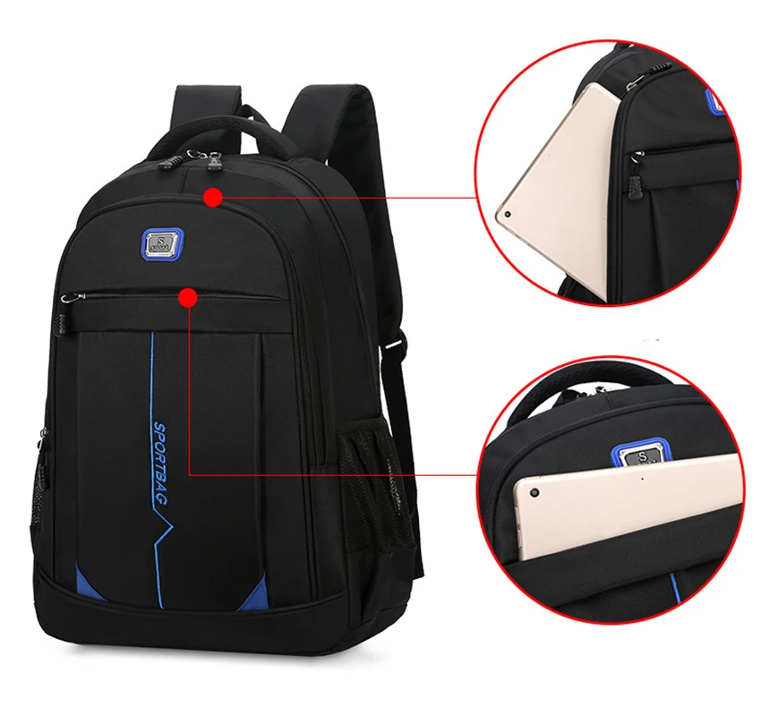 Factory Wholesale Cheap Price Polyester anti-theft Back pack Bags Travel Business Laptops Backpack ...