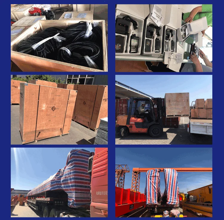 0.5 ton- 50 ton remote control Single beam double Girder electric motor hoist bridge Overhead crane price for lifting