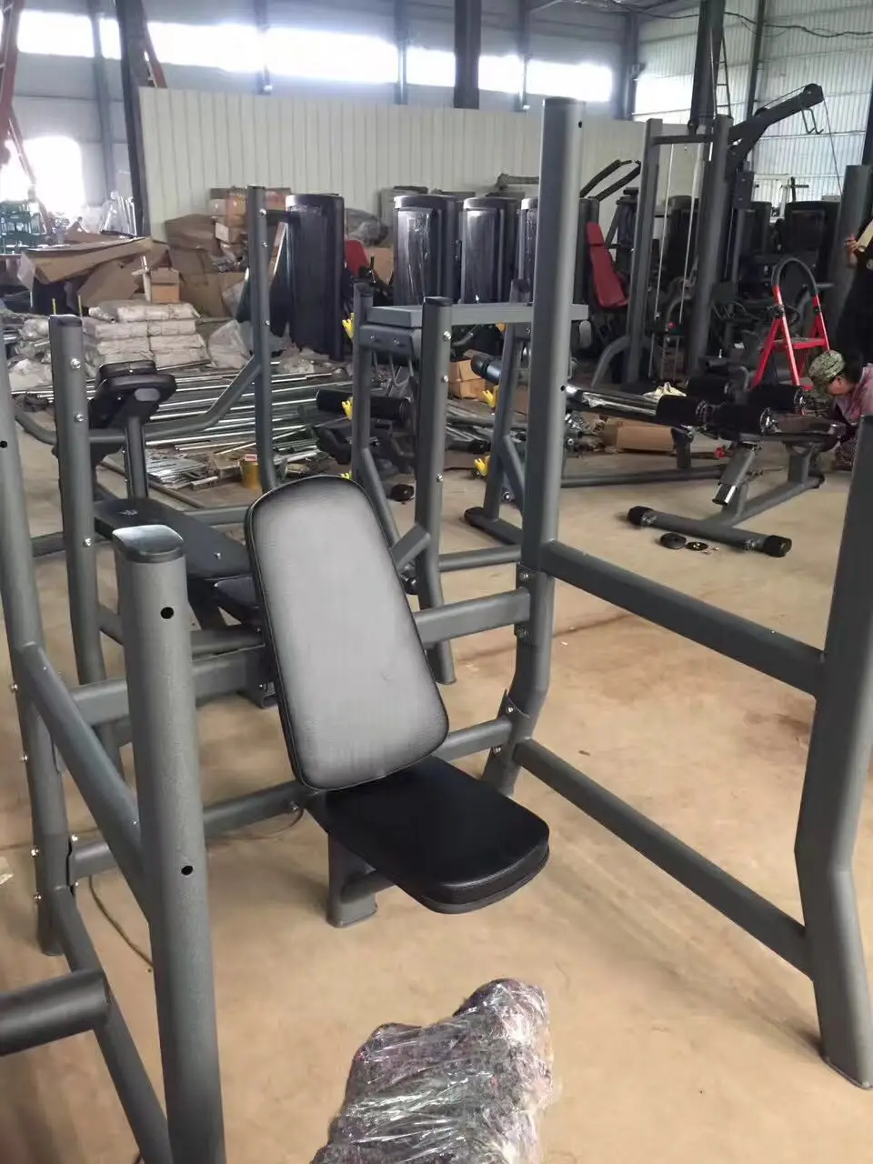 RUIBU-9011 best selling outdoor old gym equipment sale Sitting shoulder push