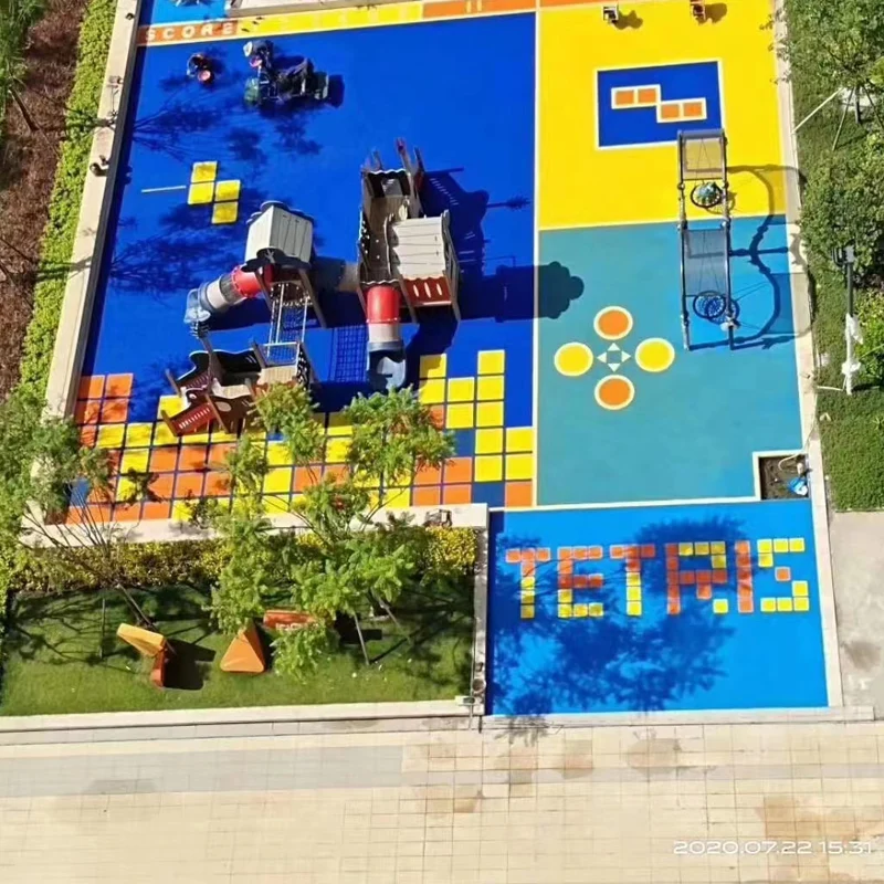 Playground outdoor rubber flooring /EPDM rubber granules /SBR crumb rubber