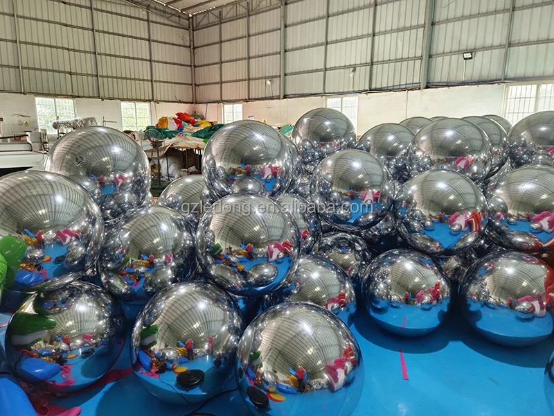 Hot Sales Cheap Colorful PVC Inflatable Reflective Ball /Inflatable Christmas Mirror Sphere/Inflatable Sphere Mirror Balloon