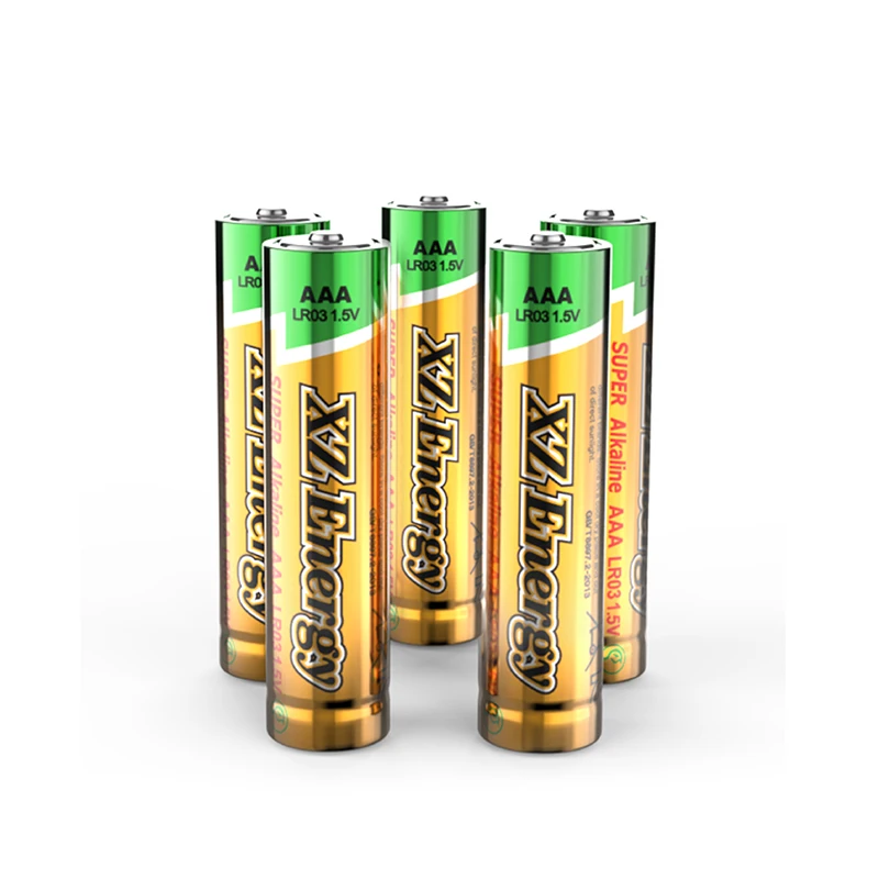 Long Shelf Life Primary Dry Cell AAA 1.5VLR03 AM4 Alkaline Battery LR03 AAA Pile Alcaline