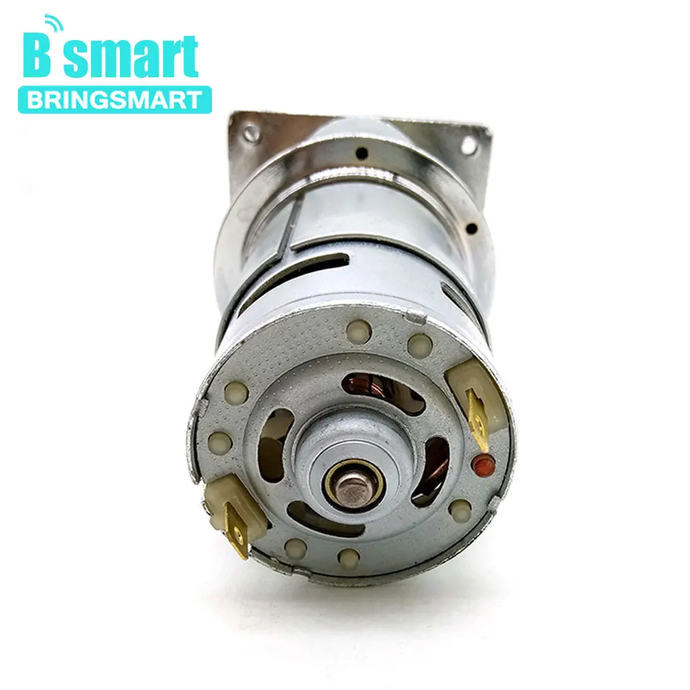 BringSmart 60GA775 12v dc gear motor 50kg cm right angle high torque accurate ball bearing for Electric tools power gear motor