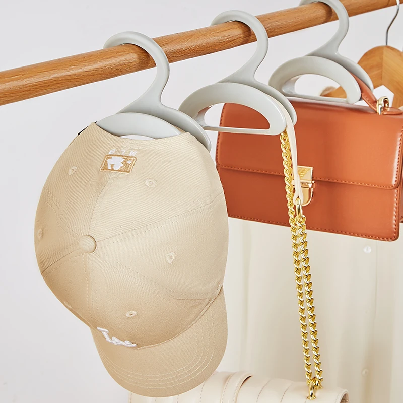Reusable Portable Hanging Rack Multi-purposes Home Closet Stackable Plastic Tie Scarf Handbag Purse Storage Hanger