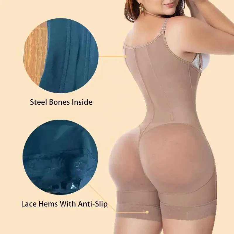 Private Label Rod Shapewear Stage 3 Bbl Faja Butt Lifter Shaper High Compression Girdle Fajas Colombianas Post Surgery Garment