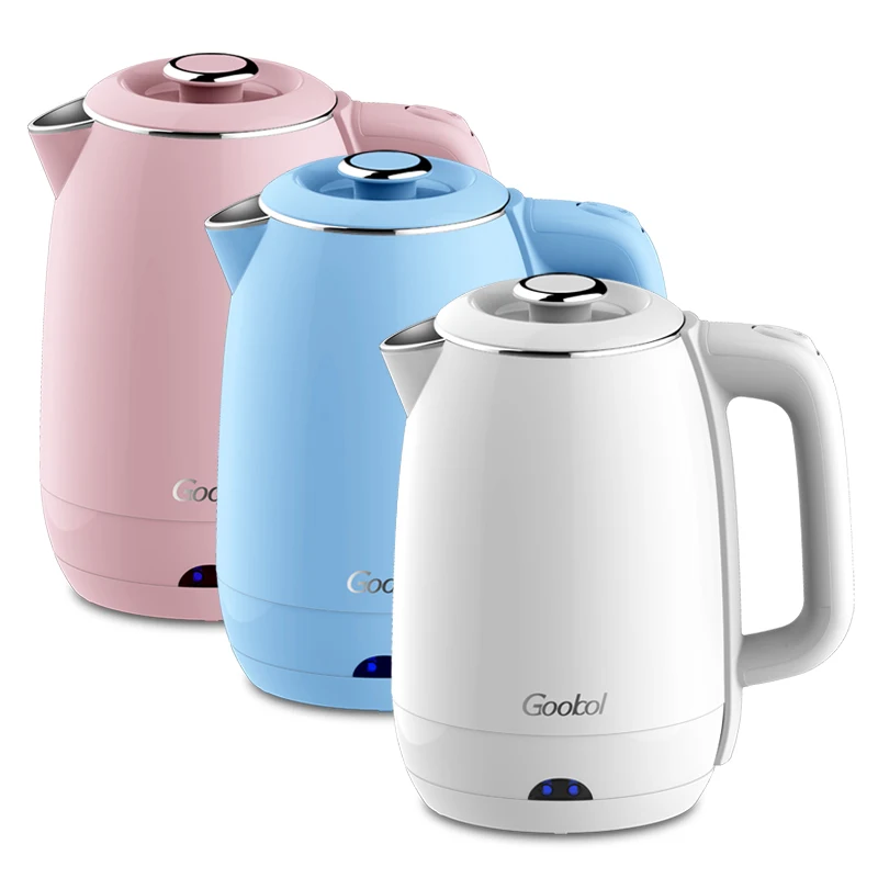 2.3L Electric Kettle Wholesale Double Wall Food Grade #201 Water Jug Stainless Steel